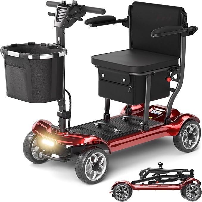 mobility scooter red